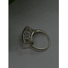 Unique Design 925 Sterling Silver White Colorless Spinel Ring Size 7
