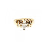 14K YELLOW GOLD DIAMONDS RING SIZE 10.5