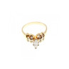 14K YELLOW GOLD DIAMONDS RING SIZE 10.5
