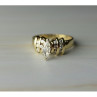14K Yellow Gold Diamonds Ring Size 10.5