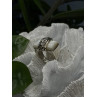925 Sterling Silver White Abalone Mother of Pearl Ring Size 7
