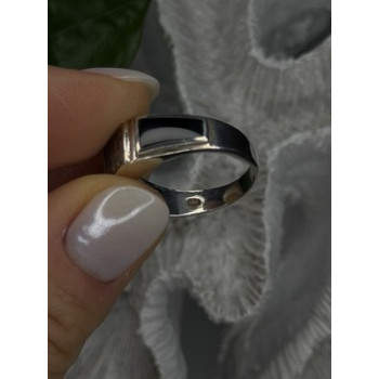 Vintage 925 Sterling Silver Black Onyx & Marcasite Ring Size 8.5