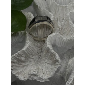 Vintage 925 Sterling Silver Black Onyx & Marcasite Ring Size 8.5