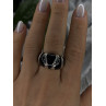 Elegant 925 Sterling Silver Black Onyx Ring Size 8.5