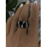 Elegant 925 Sterling Silver Black Onyx Ring Size 8.5