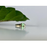 10K YELLOW GOLD TSAVORITE & DIAMONDS RING SIZE 6.25