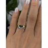 925 Sterling Silver & Yellow Gold Plated Ring Size 7