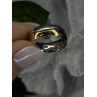 925 Sterling Silver & Yellow Gold Plated Ring Size 7