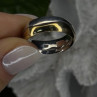 925 Sterling Silver & Yellow Gold Plated Ring Size 7