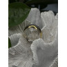 925 Sterling Silver & Yellow Gold Plated Ring Size 7