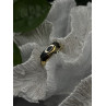 925 Sterling Silver & Yellow Gold Plated Ring Size 7