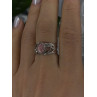 925 Sterling Silver Pink Rhodochrosite Ring Size 8