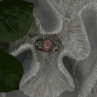 925 Sterling Silver Pink Rhodochrosite Ring Size 8