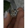Vintage 925 Sterling Silver Hematite Ring Size 6.5