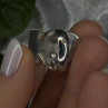 Vintage 925 Sterling Silver Hematite Ring Size 6.5
