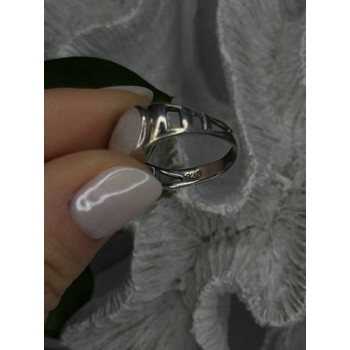 925 Sterling Silver White Abalone Mother of Pearl Ring Size 7