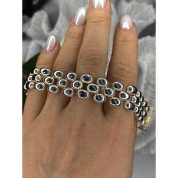 Italy Milor Elegant Design 925 Sterling Silver Bracelet Size 7.5