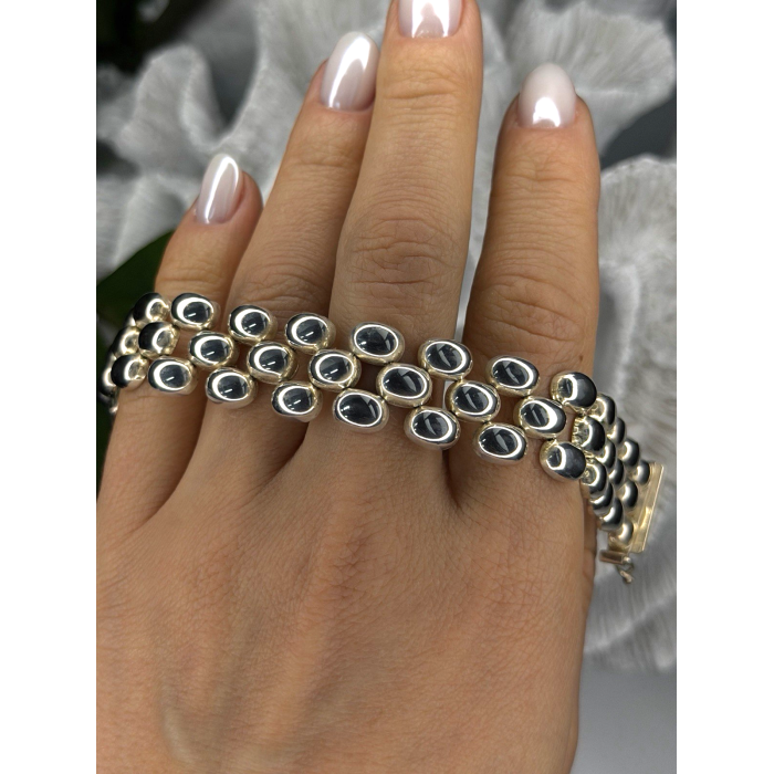 Italy Milor Elegant Design 925 Sterling Silver Bracelet Size 7.5