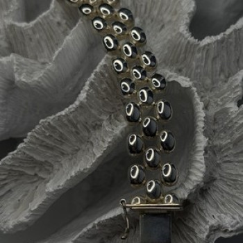 Italy Milor Elegant Design 925 Sterling Silver Bracelet Size 7.5