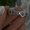 Vintage Design X-shaped & Circular Links 925 Sterling Silver Bracelet 7.5