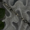 Vintage Design X-shaped & Circular Links 925 Sterling Silver Bracelet 7.5