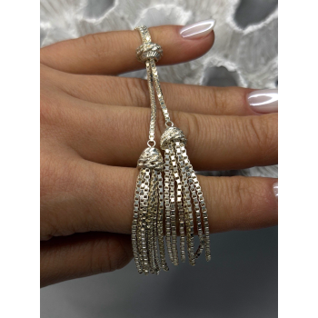 925 Sterling Silver Beautiful Necklace Chain with Charm Adjustable