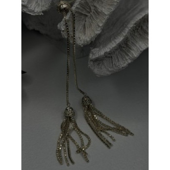 925 Sterling Silver Beautiful Necklace Chain with Charm Adjustable