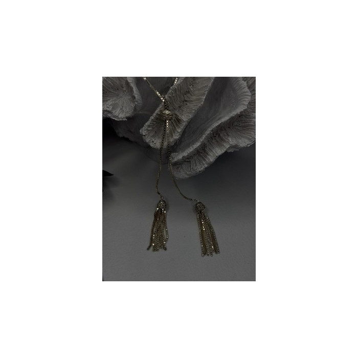 925 Sterling Silver Beautiful Necklace Chain with Charm Adjustable