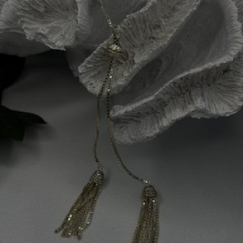 925 Sterling Silver Beautiful Necklace Chain with Charm Adjustable