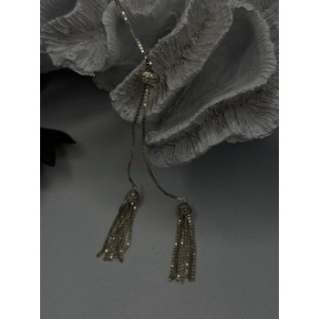 925 Sterling Silver Beautiful Necklace Chain with Charm Adjustable