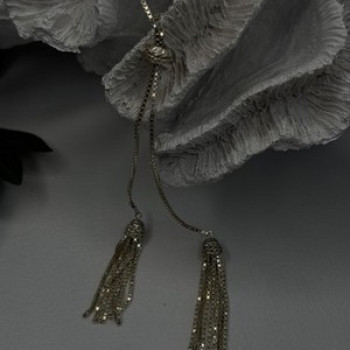 925 Sterling Silver Beautiful Necklace Chain with Charm Adjustable