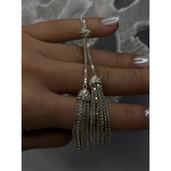 925 Sterling Silver Beautiful Necklace Chain with Charm Adjustable