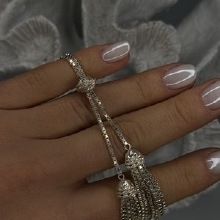 925 Sterling Silver Beautiful Necklace Chain with Charm Adjustable