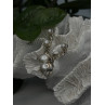 Beautiful Dangle 925 Sterling Silver White Pearls Earrings