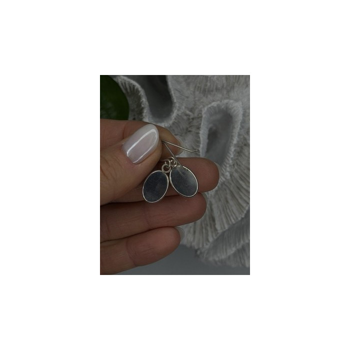 Vintage 925 Sterling Silver Dangle Lapis Earrings