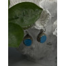 Dangle Vintage 925 Sterling Silver Blue Turquoise Earrings