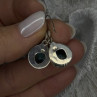 Dangle Vintage 925 Sterling Silver Blue Turquoise Earrings