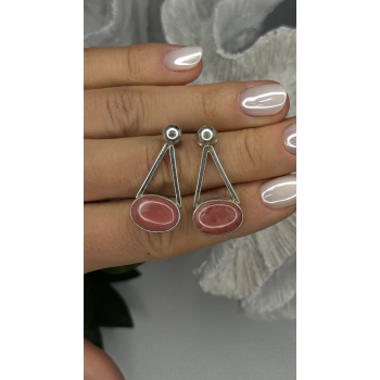 Vintage Mexico 925 Sterling Silver Carnelian Earrings