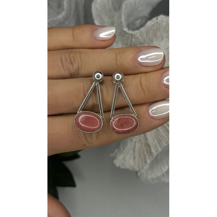 Vintage Mexico 925 Sterling Silver Carnelian Earrings