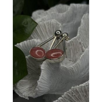 Vintage Mexico 925 Sterling Silver Carnelian Earrings