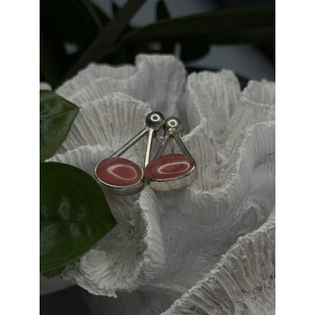 Vintage Mexico 925 Sterling Silver Carnelian Earrings