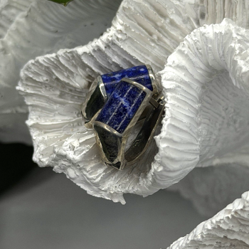 Vintage 925 Sterling Silver Sodalite Earrings