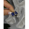 Vintage 925 Sterling Silver Sodalite Earrings
