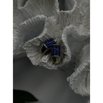 Vintage 925 Sterling Silver Sodalite Earrings