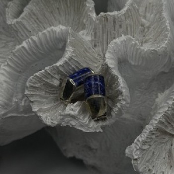 Vintage 925 Sterling Silver Sodalite Earrings
