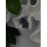 Vintage 925 Sterling Silver Sodalite Earrings