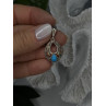 925 Sterling Silver Yellow and Rose Gold Plated Leaf Turquoise Pendant