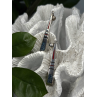 Navajo 925 Sterling Silver Turquoise & Coral Dangle Earrings