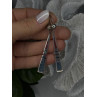 Navajo 925 Sterling Silver Turquoise & Coral Dangle Earrings