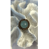 Vintage 925 Sterling Silver Sky Blue Chalcedony Ring Size 5.5